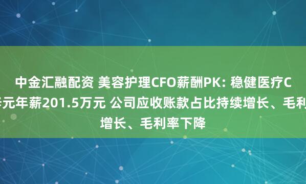 中金汇融配资 美容护理CFO薪酬PK: 稳健医疗CFO方修元年薪201.5万元 公司应收账款占比持续增长、毛利率下降
